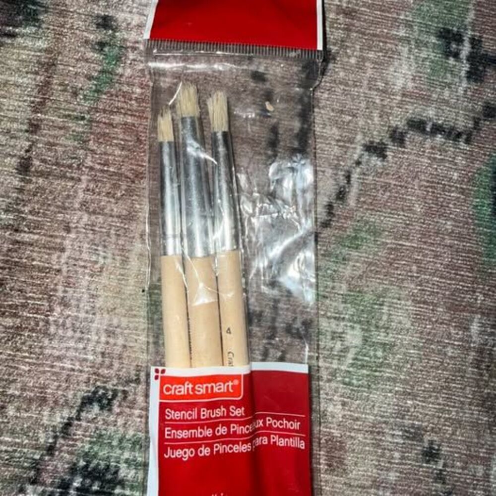 Craft Smart Stencil Brush Set